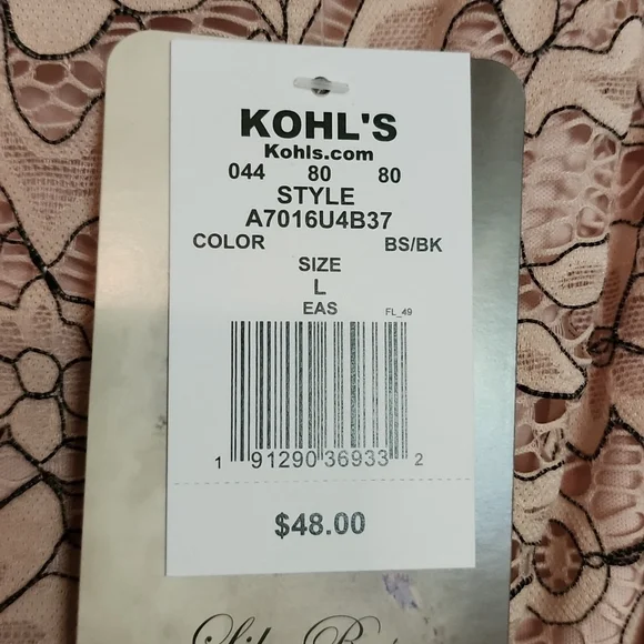 NWT Lily Rose Blush Color Lace Dress SZ L - Picture 5 of 5